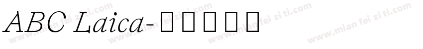 ABC Laica字体转换